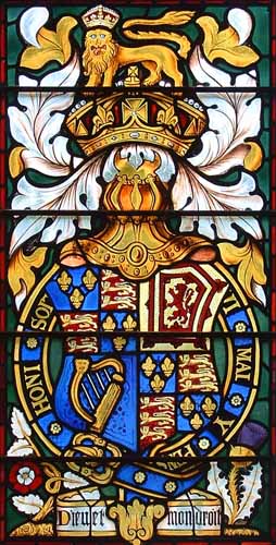 Charles I armorial window