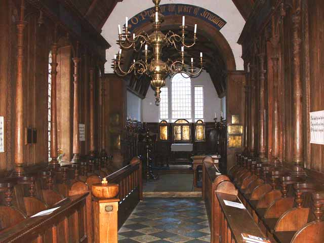 Little Gidding Church: the interior