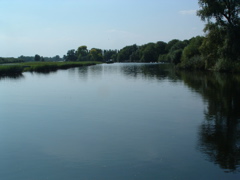 The river Great Ouse at Earith Sluice